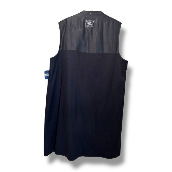 Vintage Burberrys Navy Trench Coat 44 Long Removable Wool Liner - Picture 6 of 10